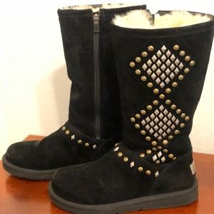 Brand new tall black studded Ugg’s
